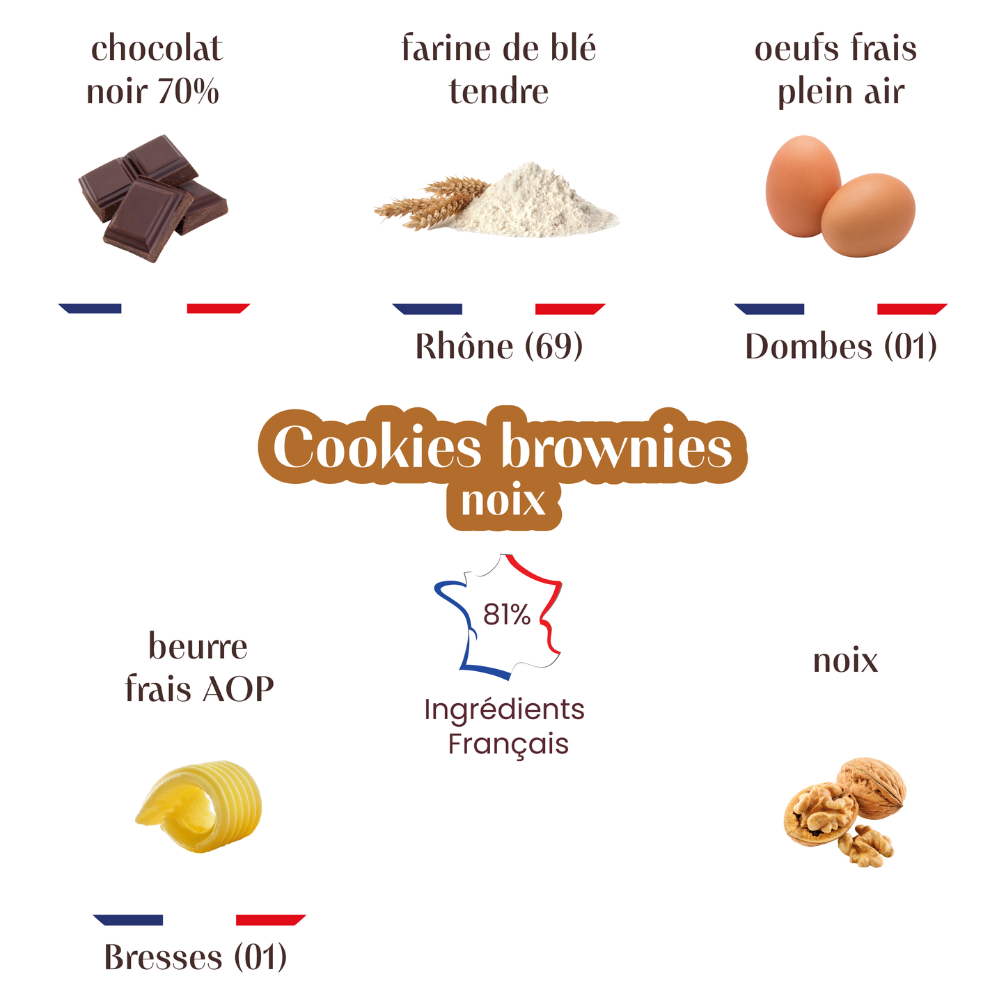 Cookies-Brownies Noix
