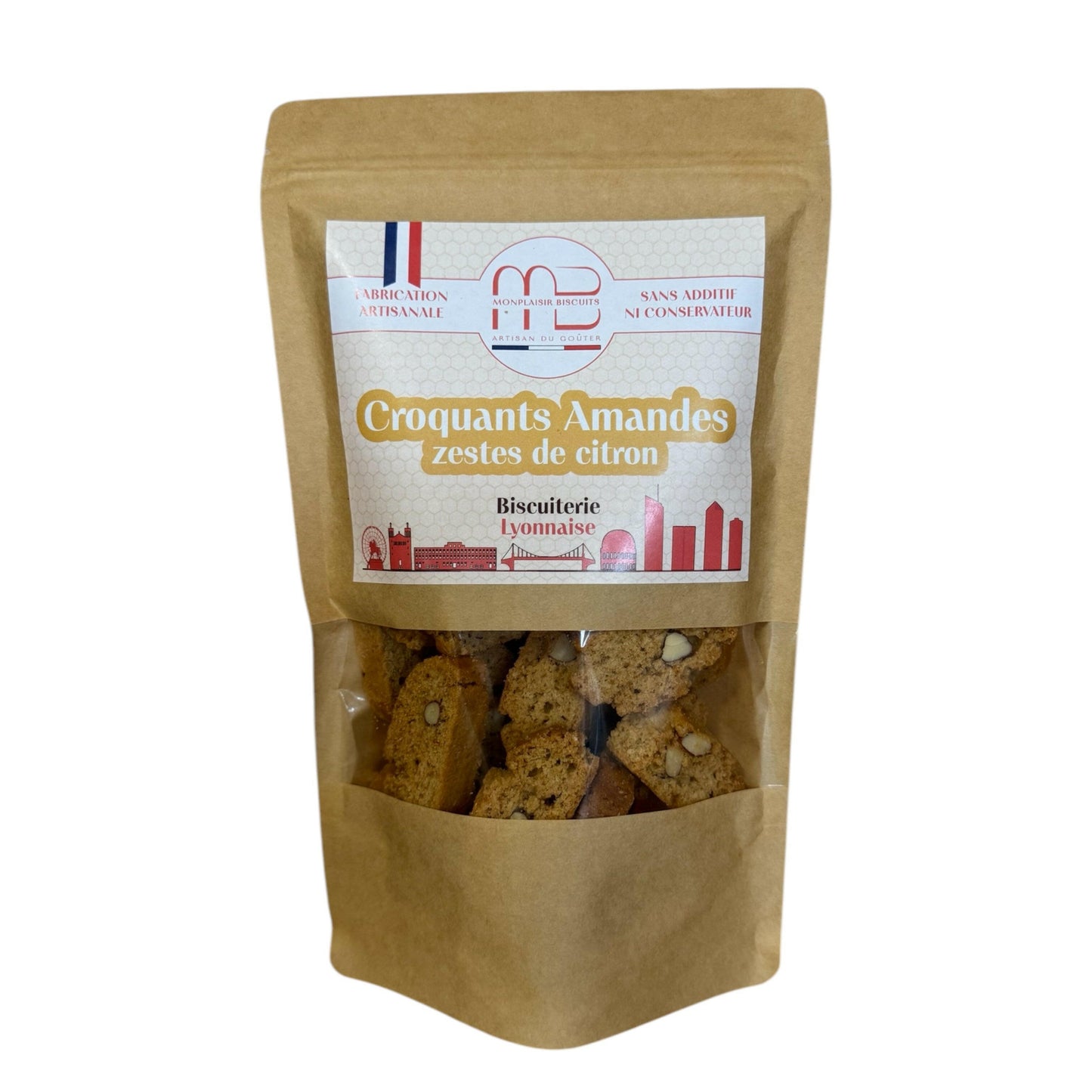 Croquants Amandes aux zestes de citron