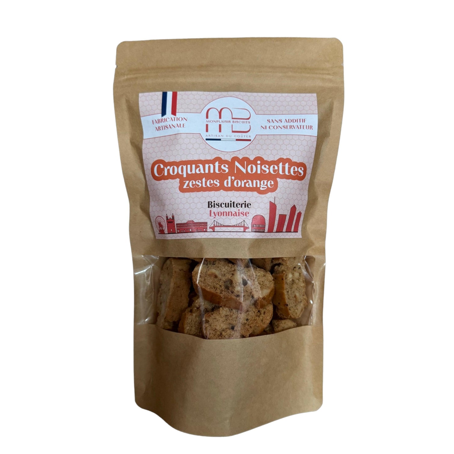 Croquants Noisettes aux zestes d'orange