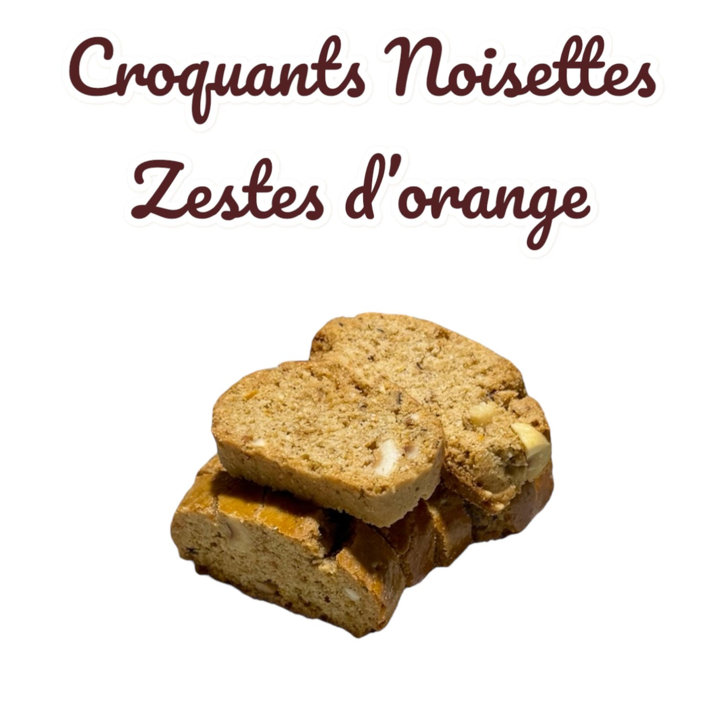 Croquants Noisettes aux zestes d'orange