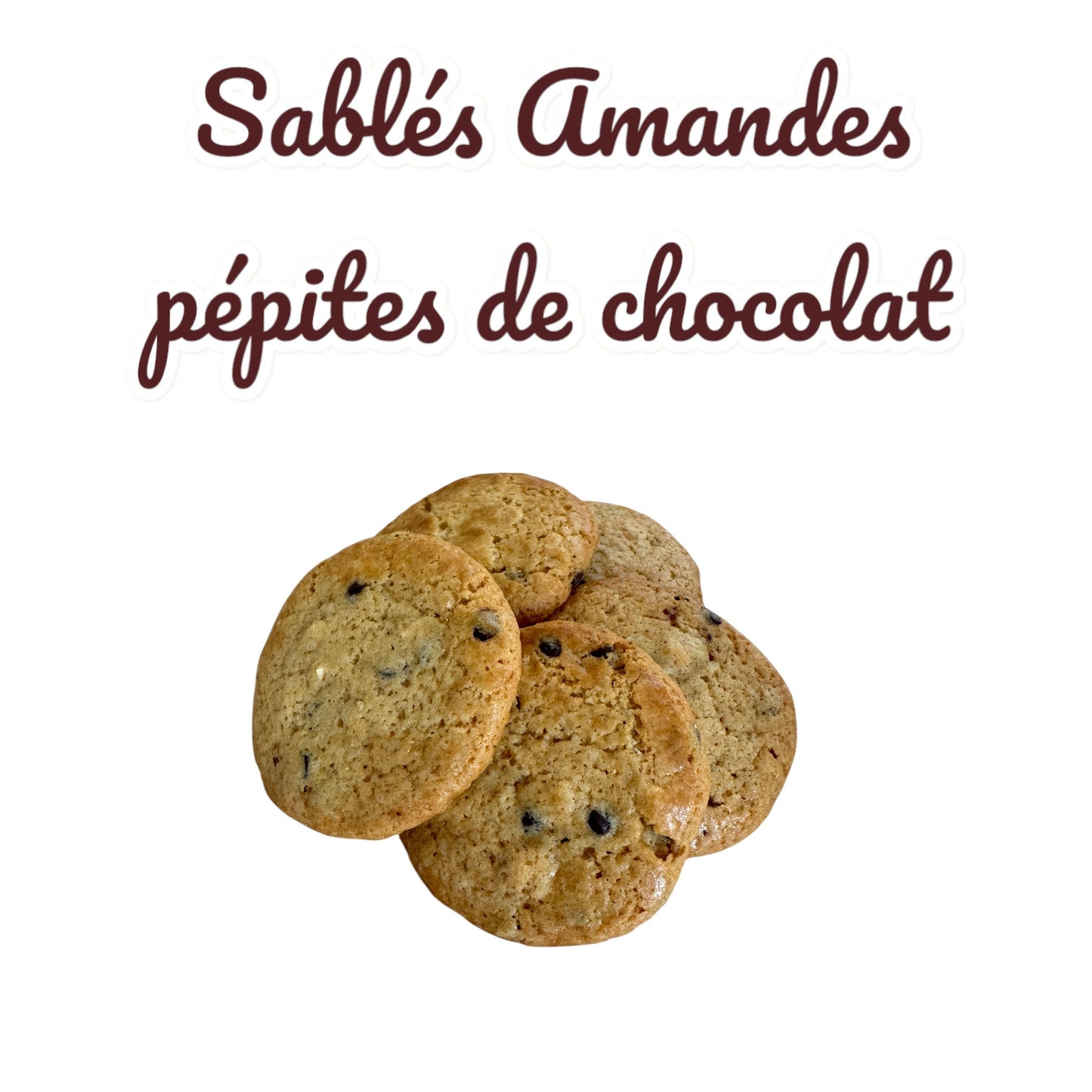 Sablés Vanille Amandes et pépites de chocolat noir