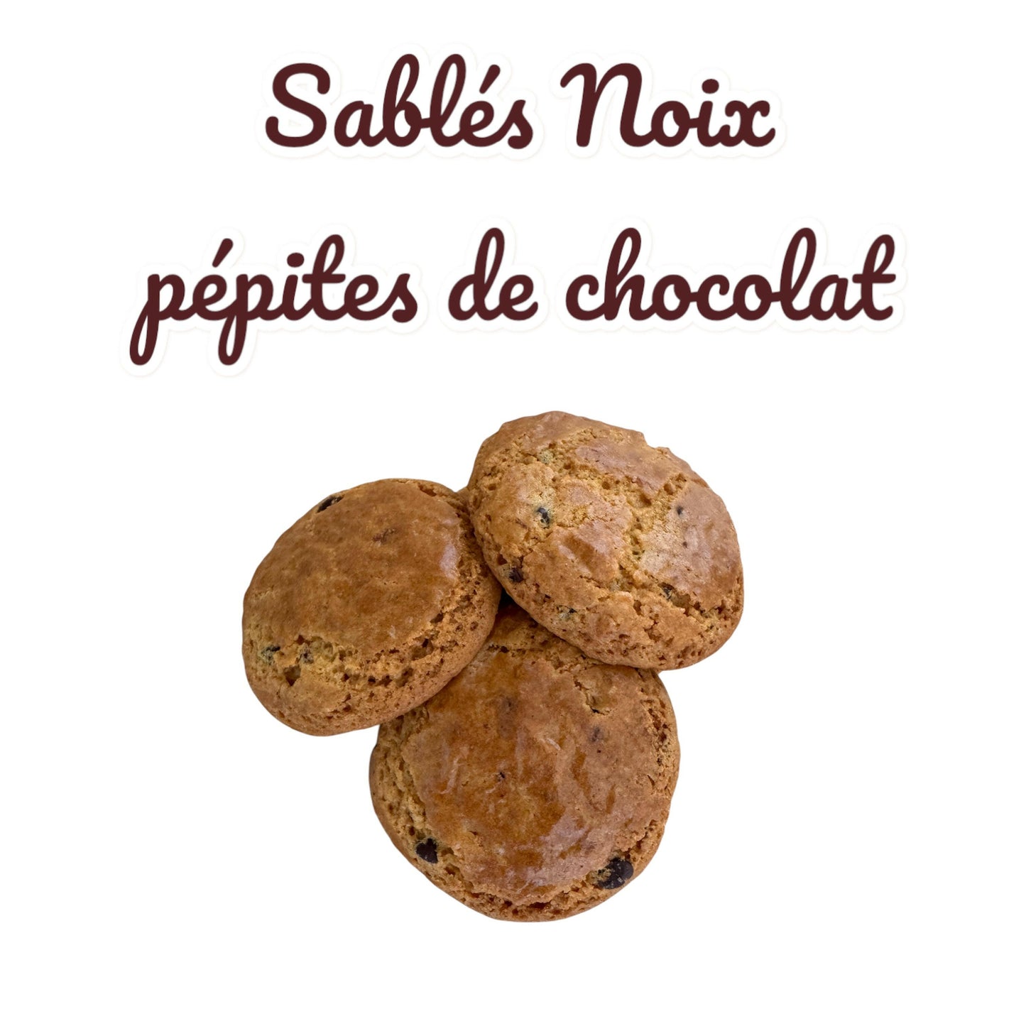 Sablés Vanille Noix et pépites de chocolat noir