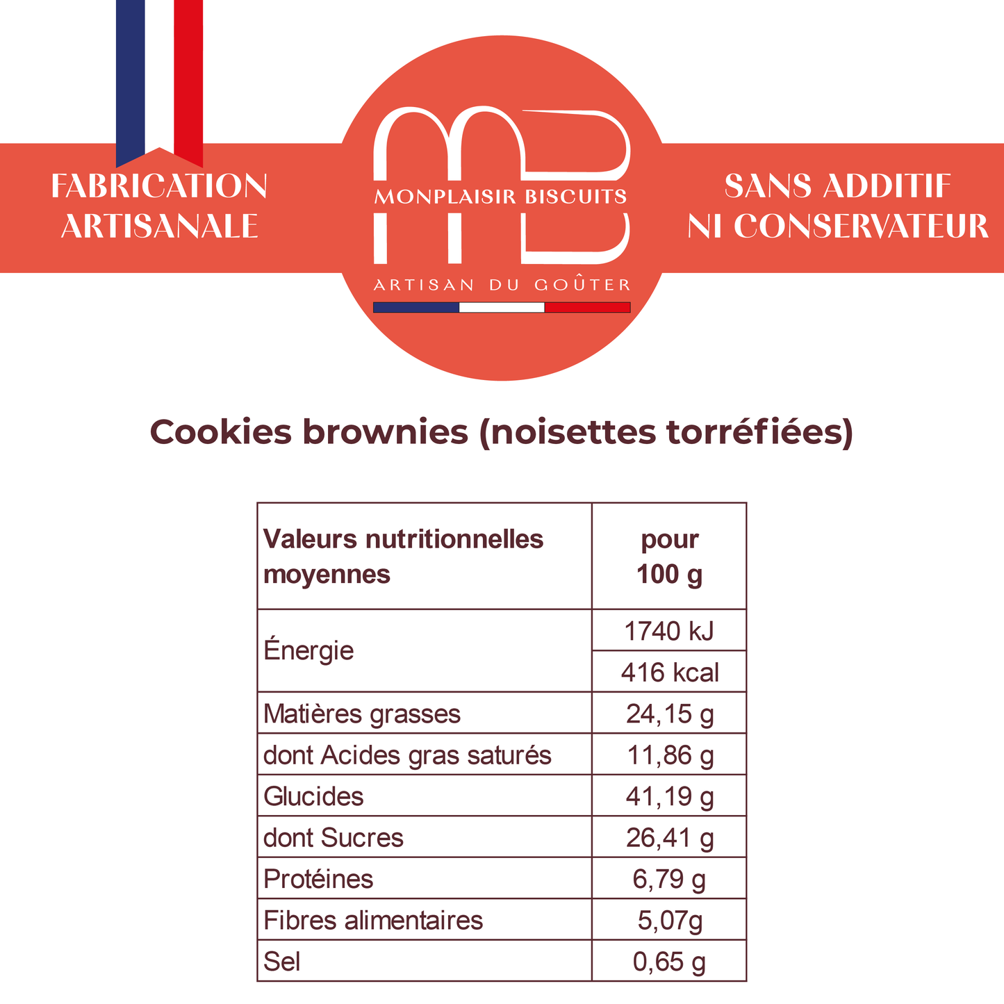 Cookies-Brownies Noisettes