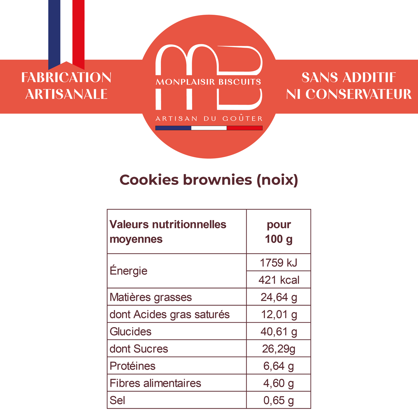 Cookies-Brownies Noix