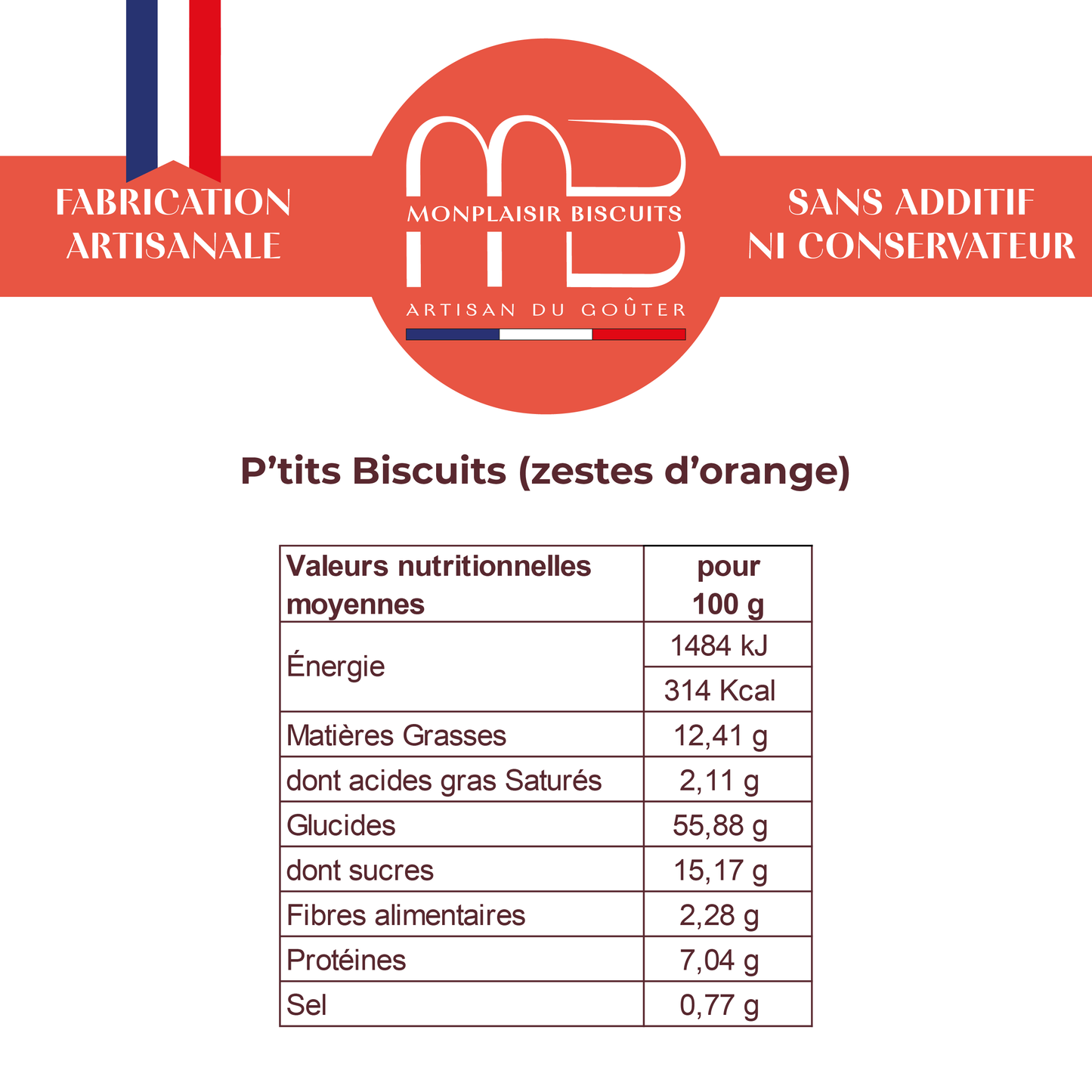 P'tits Biscuits aux zestes d'orange