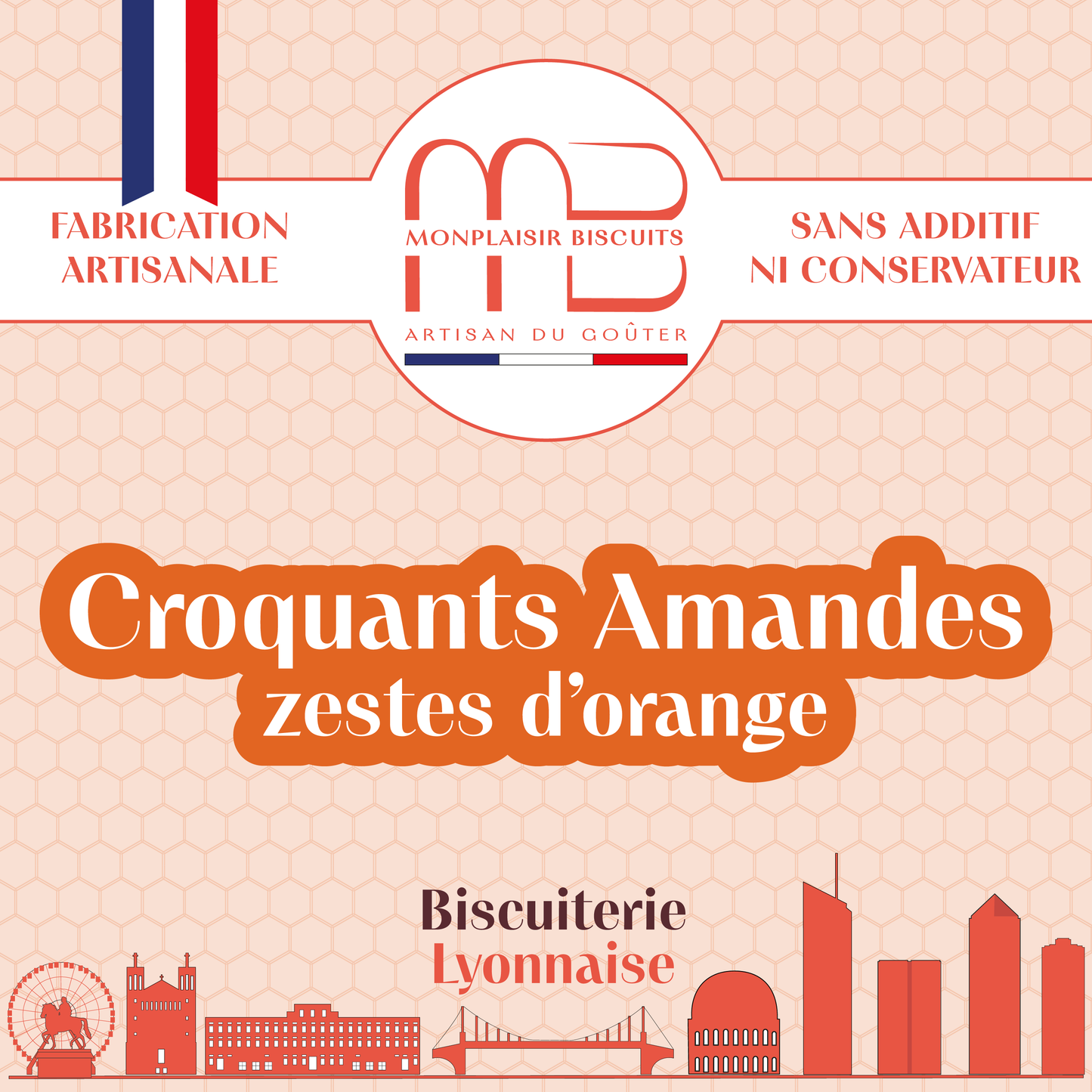 Croquants Amandes aux zestes d'orange