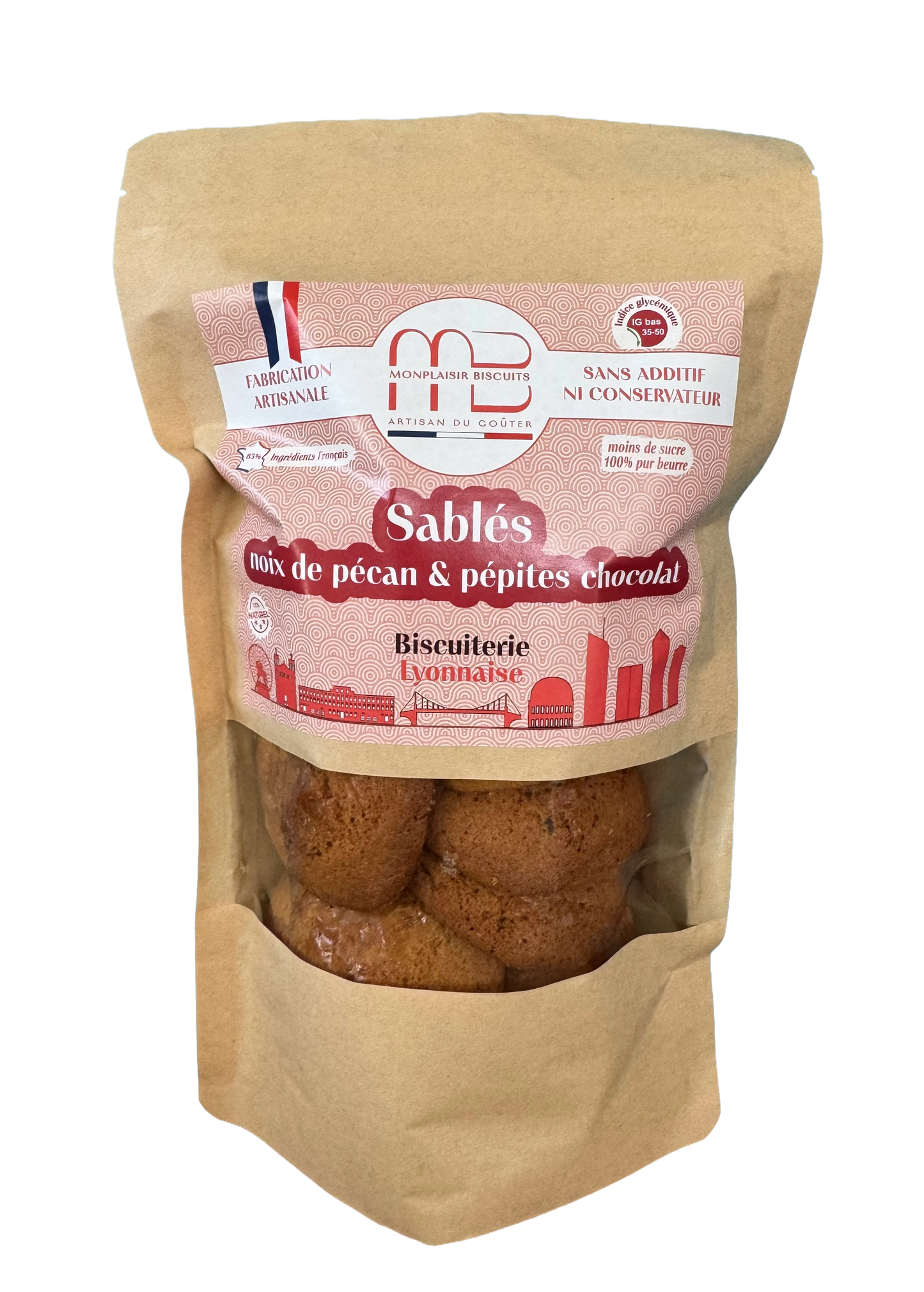 Sablés Vanille Pécan et pépites de chocolat noir