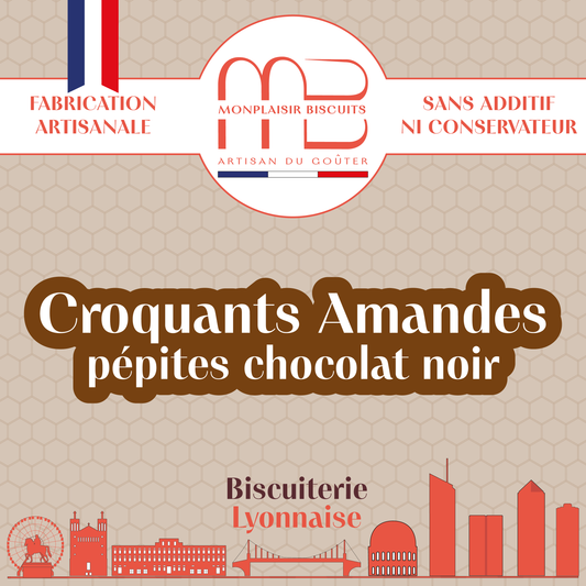 Croquants Amandes aux pépites de chocolat noir
