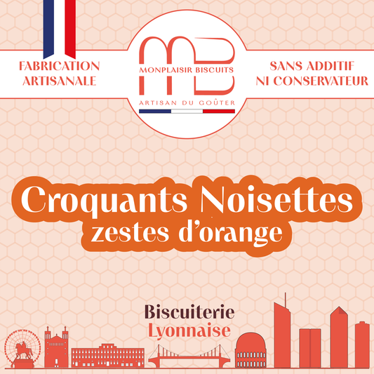 Croquants Noisettes aux zestes d'orange
