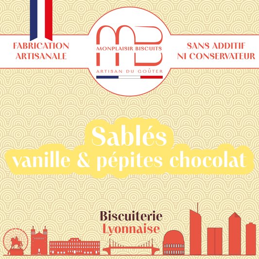 Sablés Vanille et pépites de chocolat noir