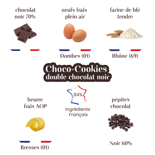 Choco-Cookies Double chocolat noir
