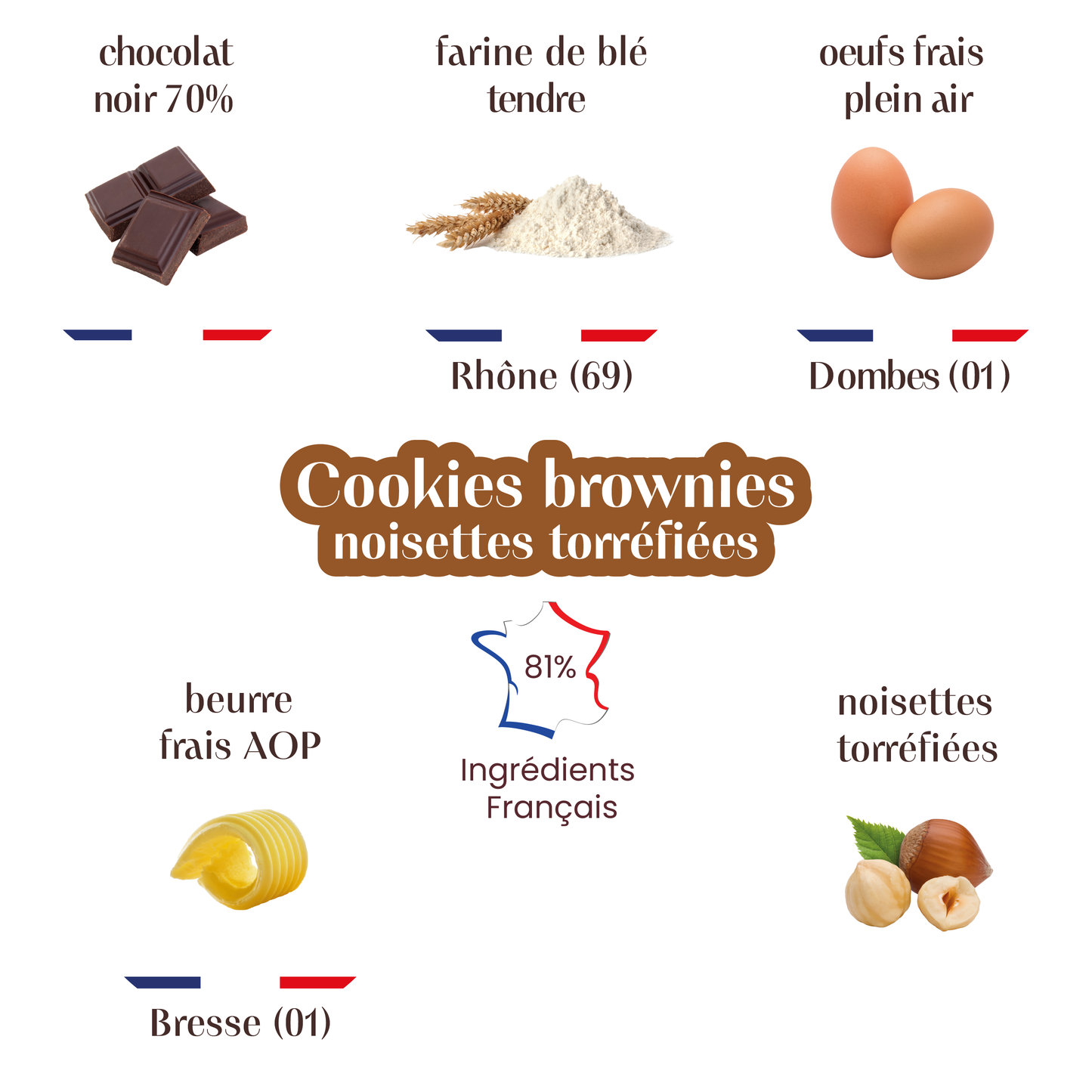 Cookies-Brownies Noisettes