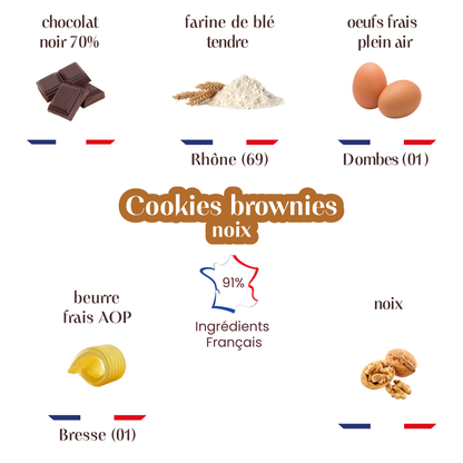 Cookies-Brownies Noix