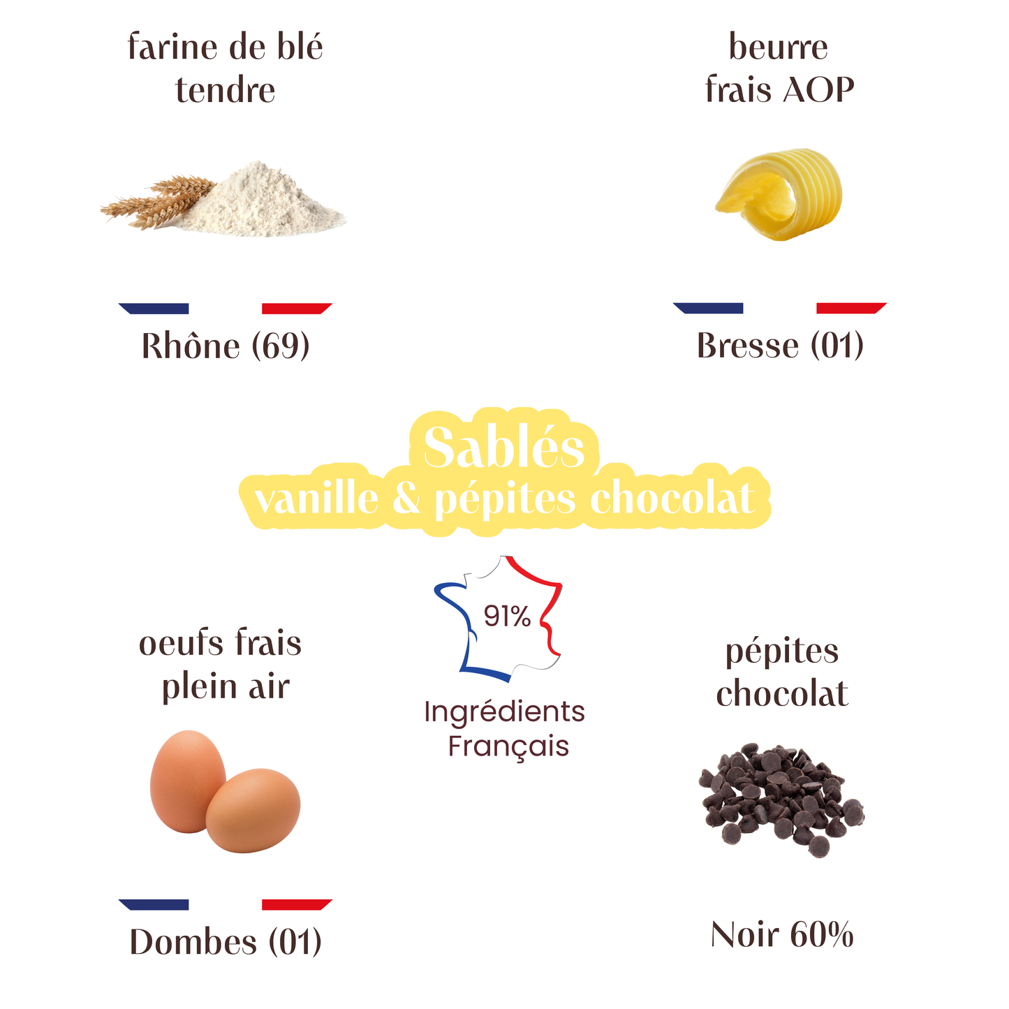 Sablés Vanille et pépites de chocolat noir
