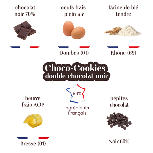 Choco-Cookies Double chocolat noir