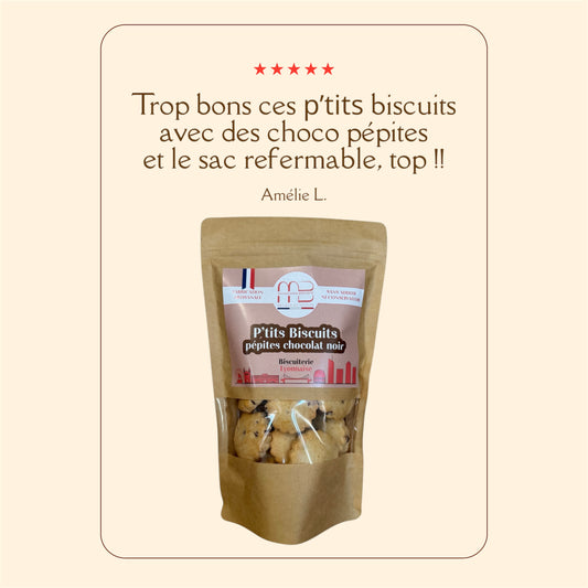 P'tits Biscuits aux pépites de chocolat noir