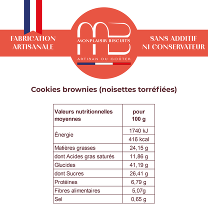 Cookies-Brownies Noisettes