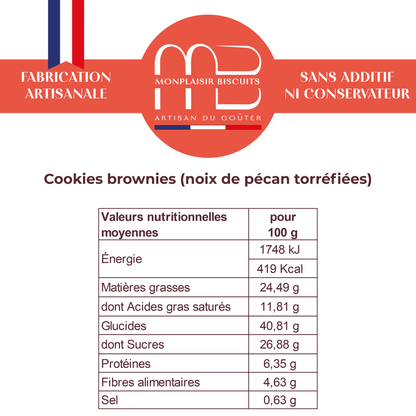 Cookies-Brownies Noix de pécan